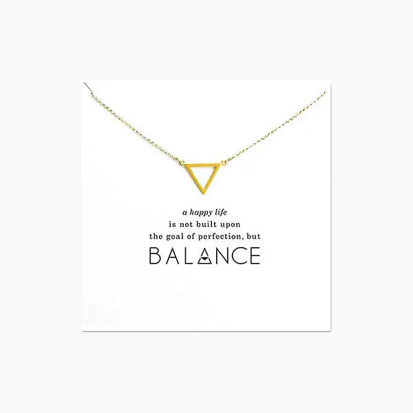 . Balance card Necklace