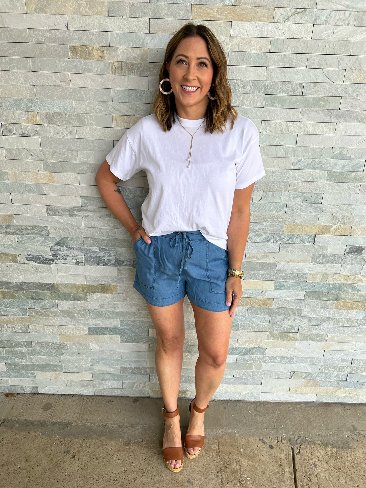 . Summer Time Chill Denim Short