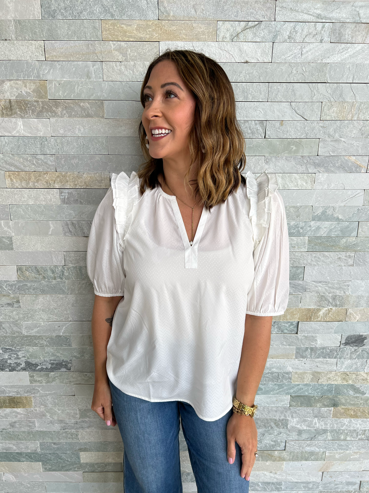 . Ivory Skylar Top