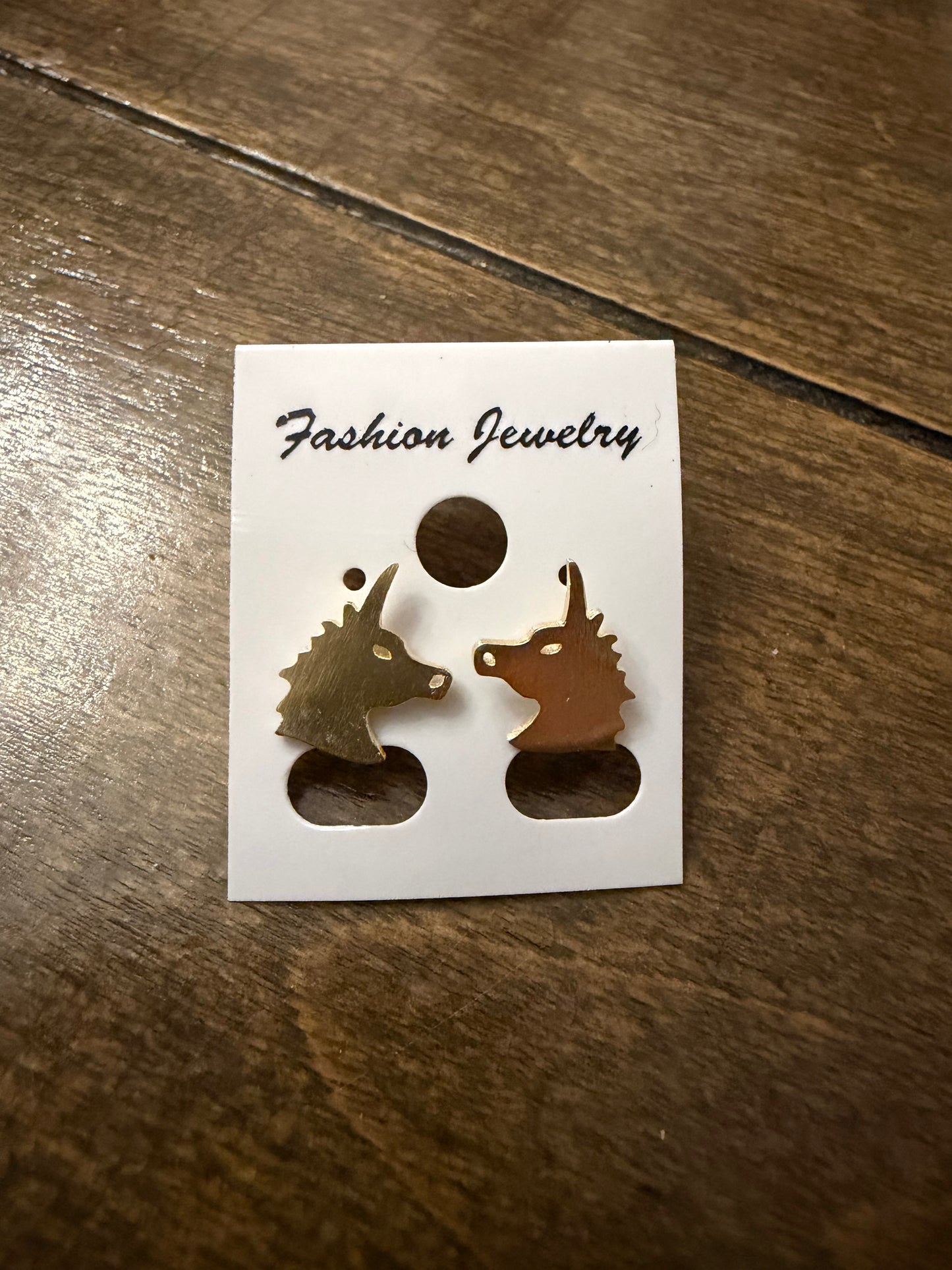 . Gold Stud Earrings