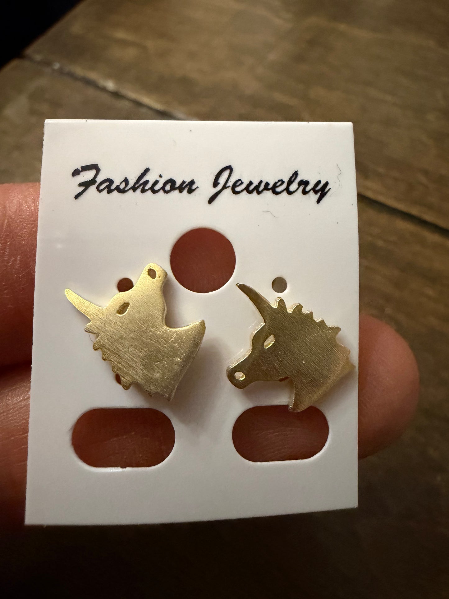 . Gold Stud Earrings