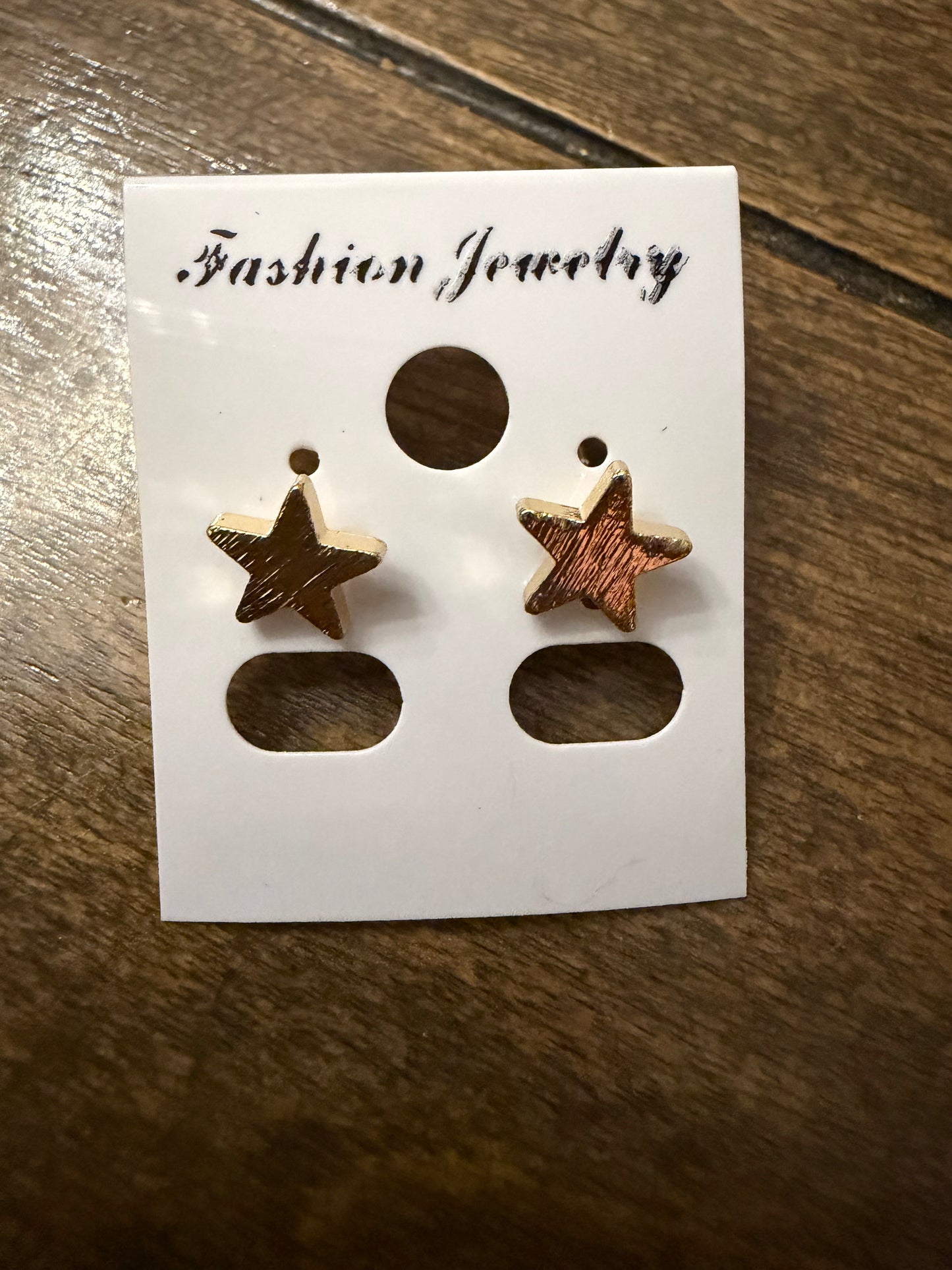 . Gold Stud Earrings