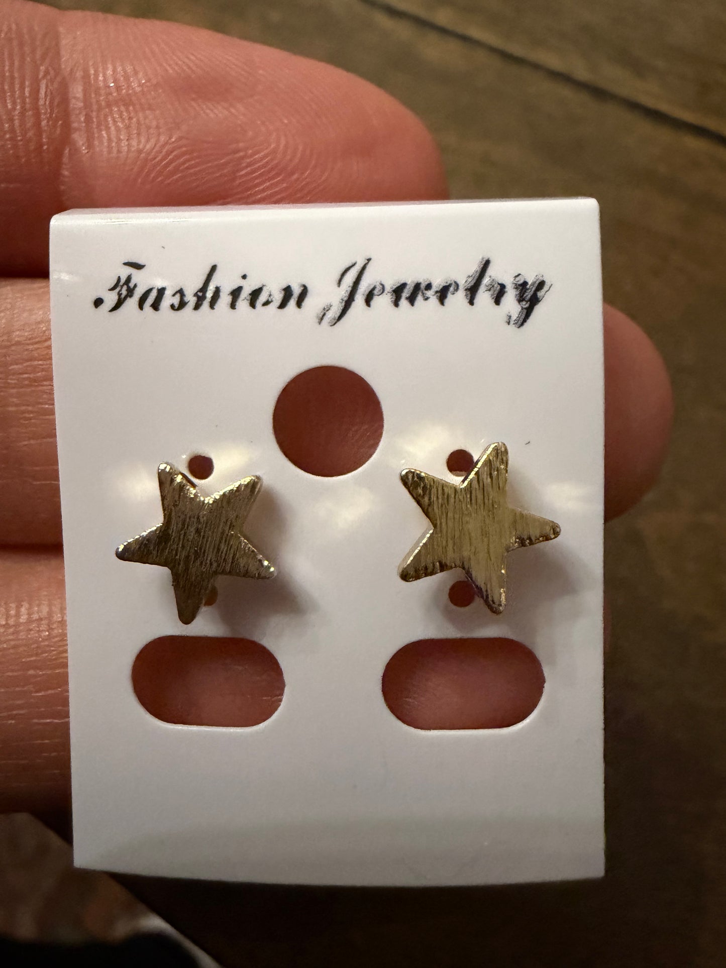 . Gold Stud Earrings