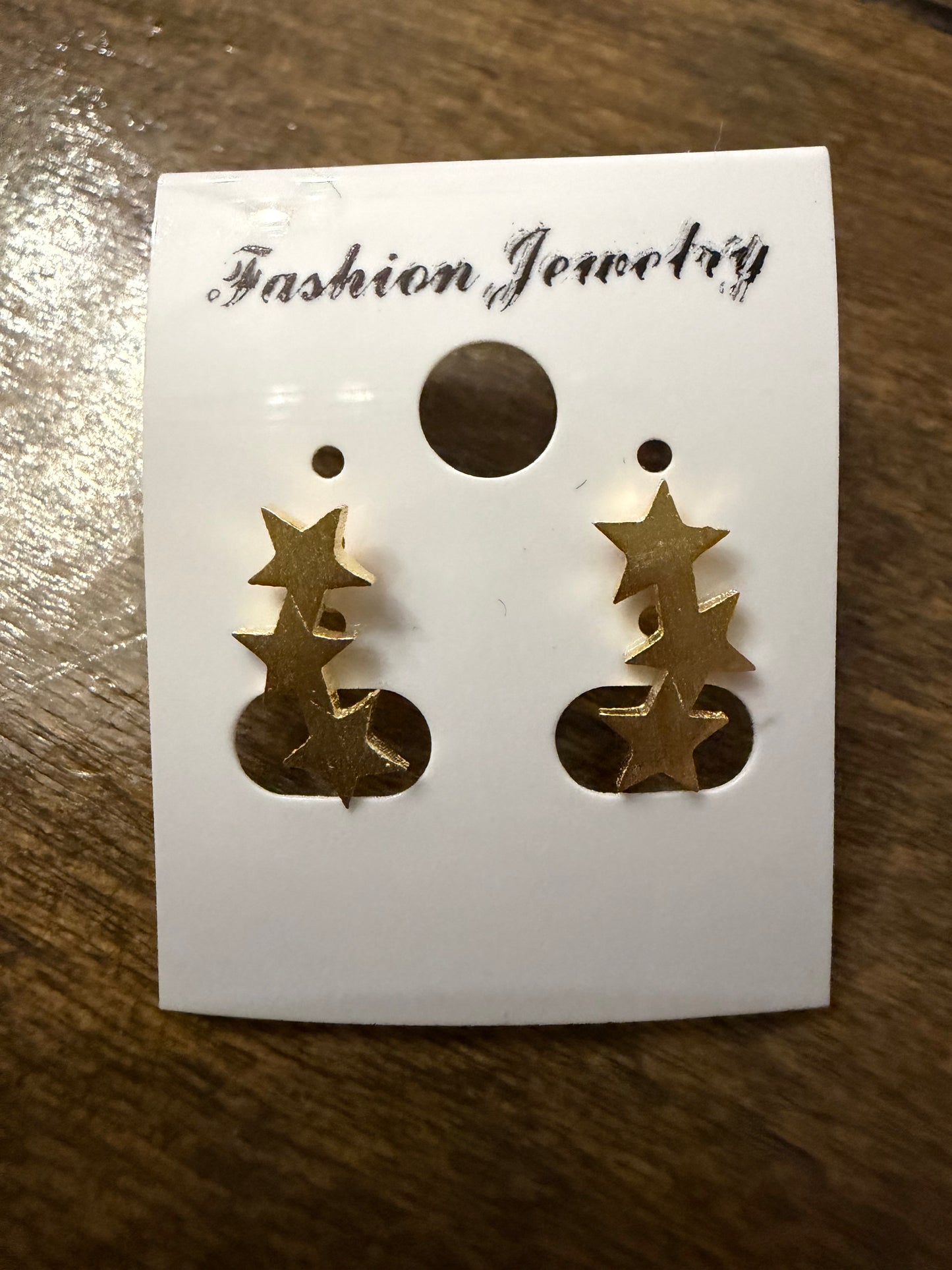 . Gold Stud Earrings