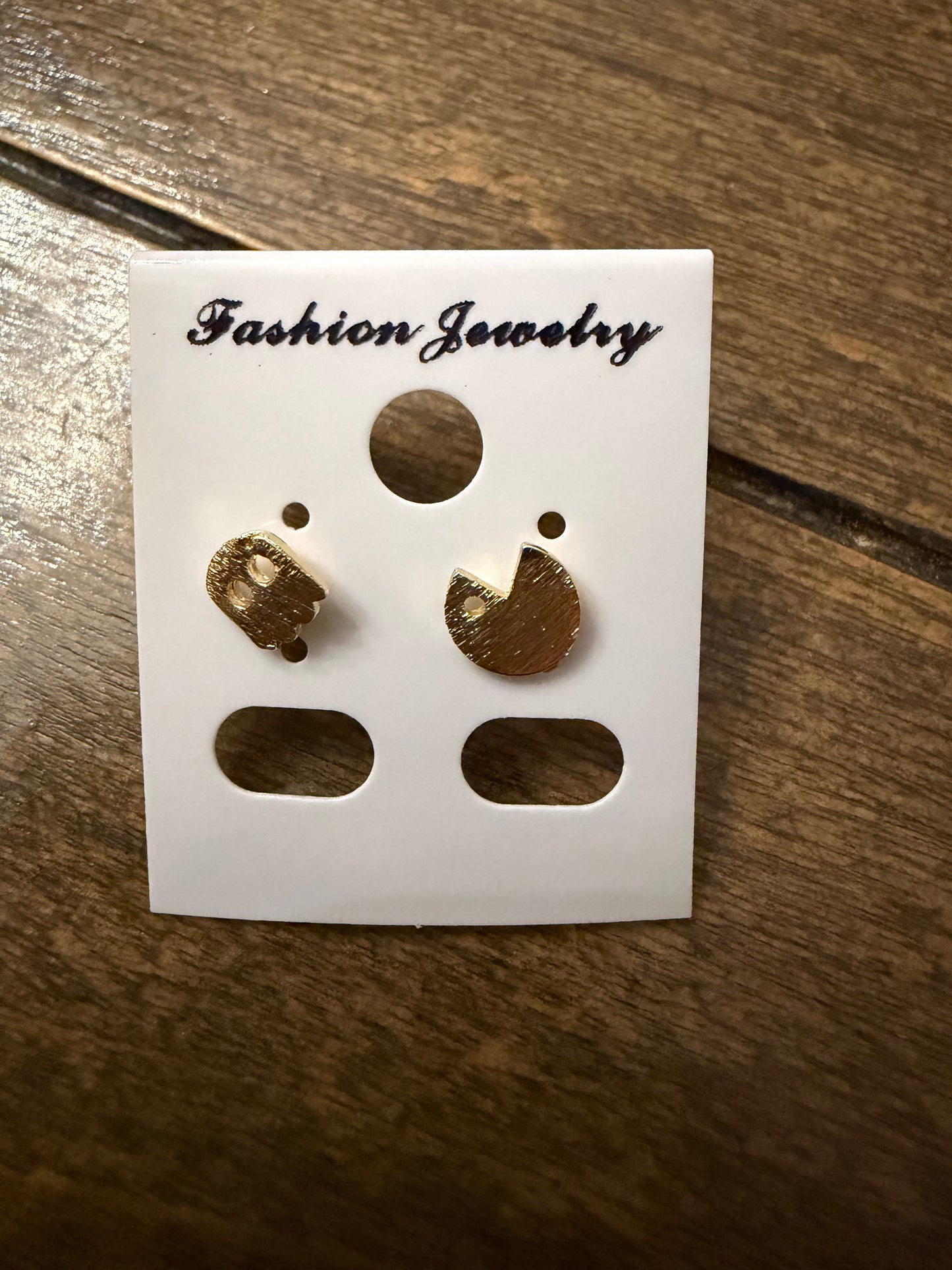 . Gold Stud Earrings