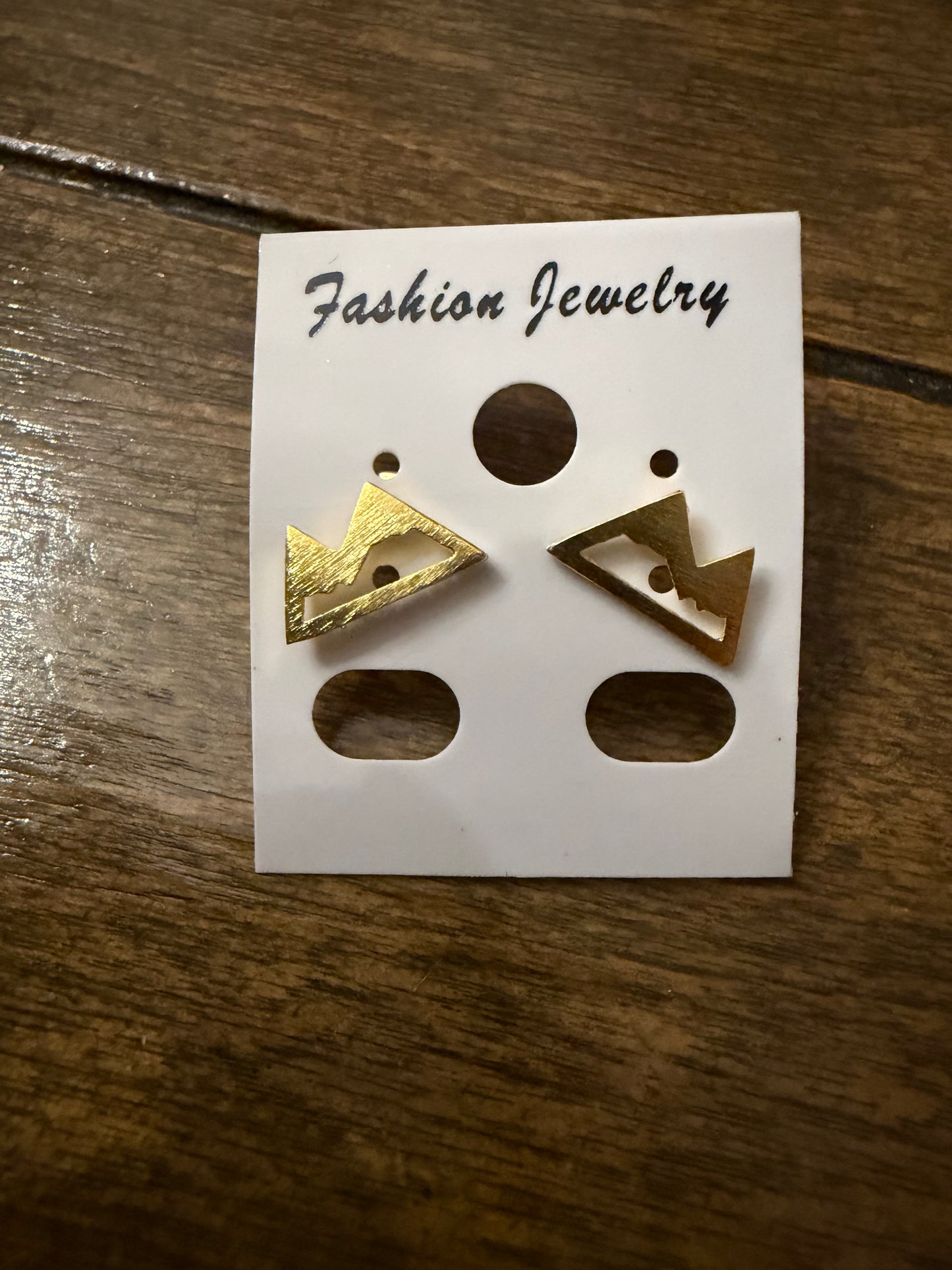 . Gold Stud Earrings