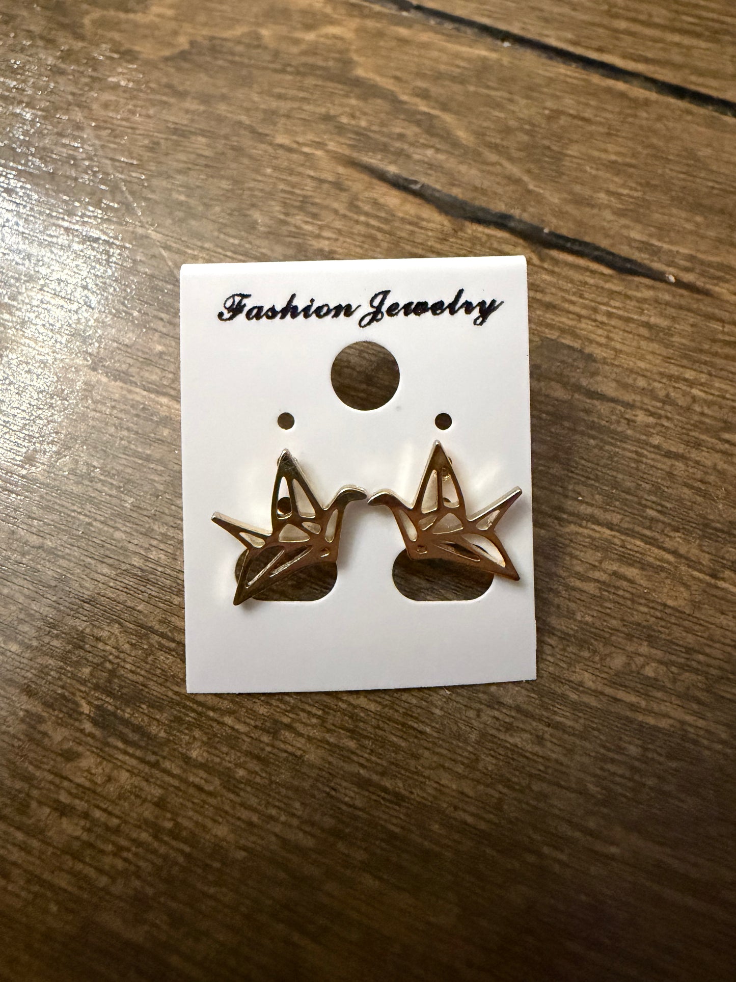 . Gold Stud Earrings