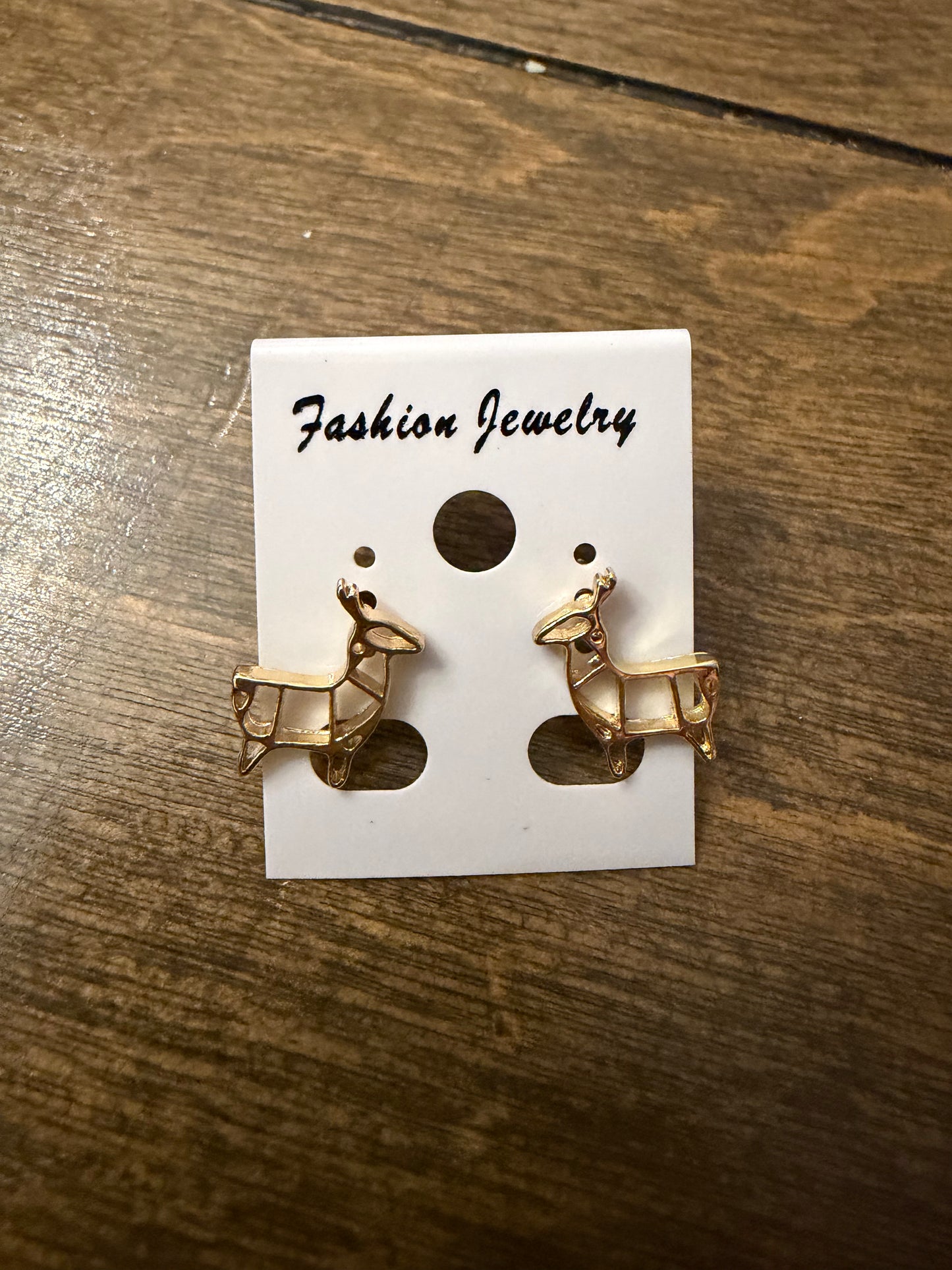 . Gold Stud Earrings