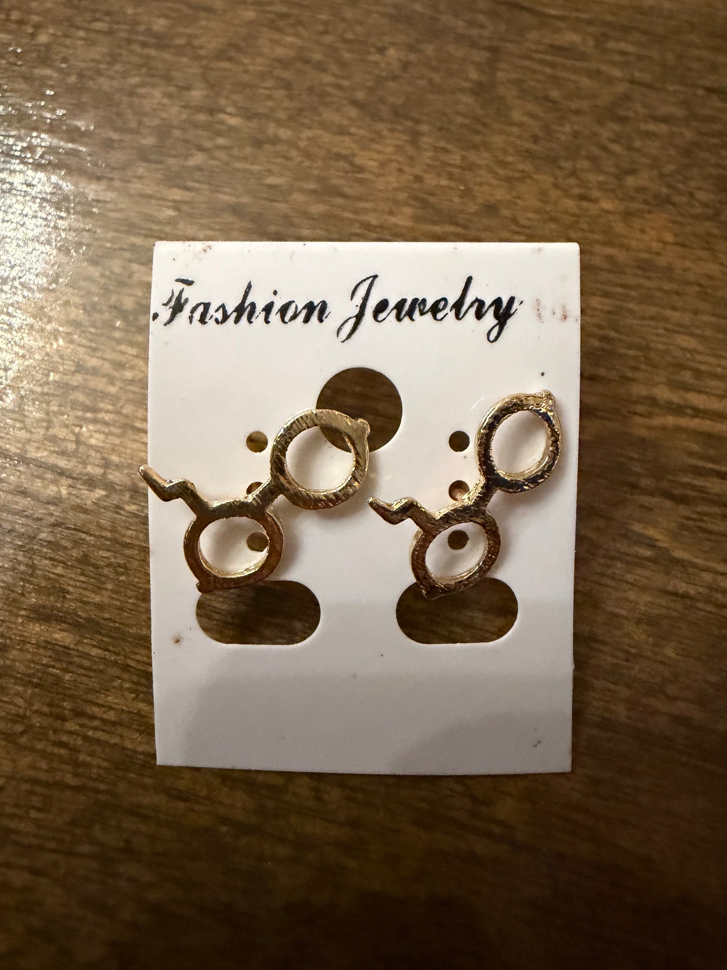 . Gold Stud Earrings