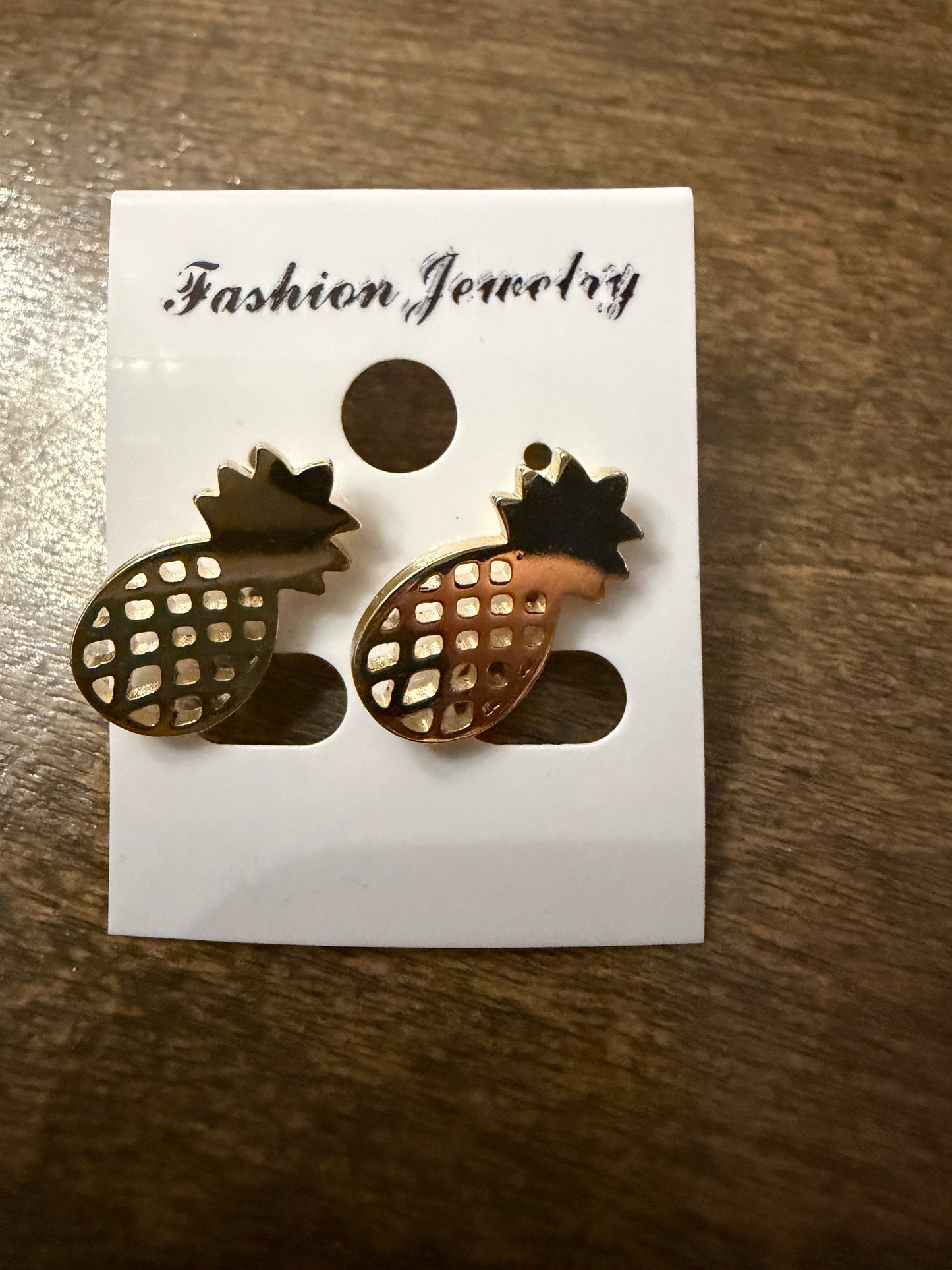 . Gold Stud Earrings