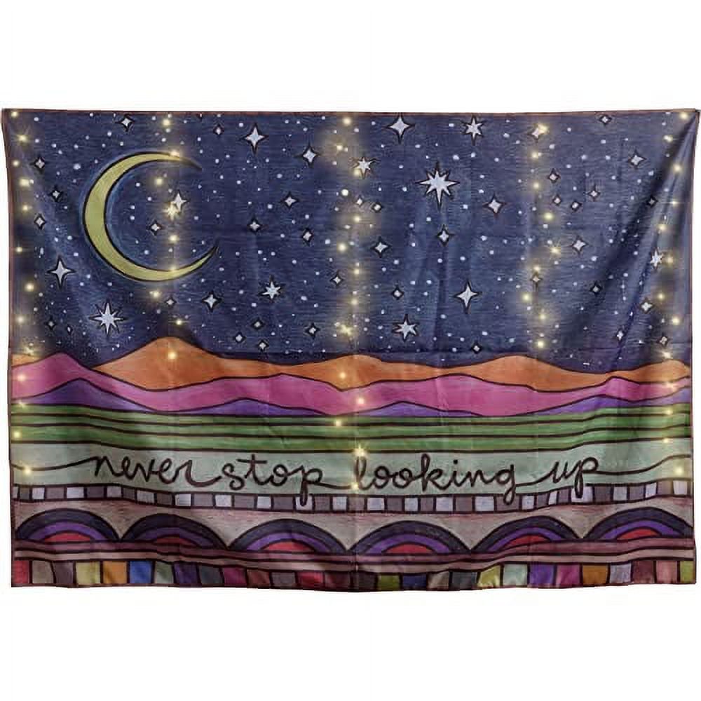 Never Stop Looking Up Lighted Tapestry