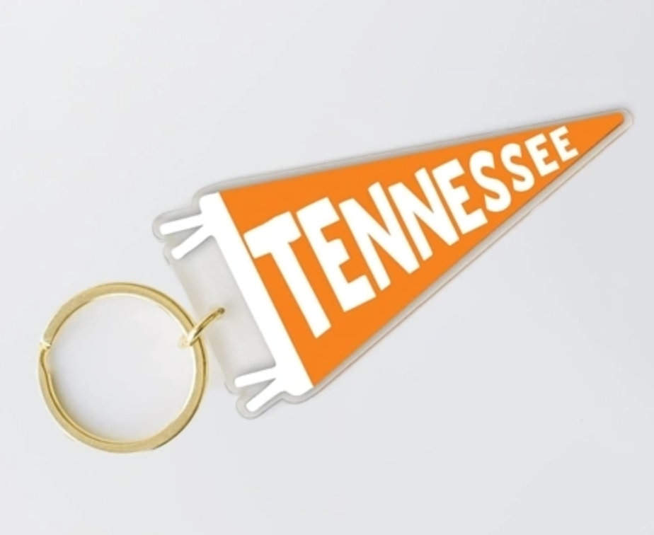 * Tennessee Acrylic Pennant Key Chain