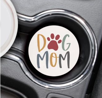 * PGD Dog Mom Car Coaster