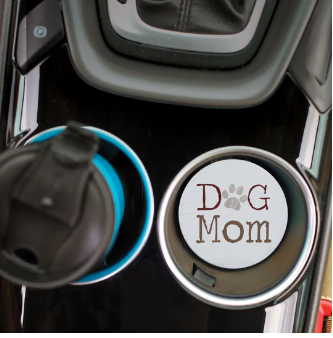 *PGD Dog Mom Car Coaster