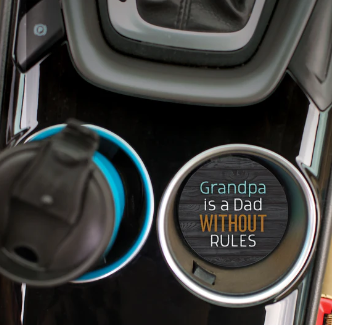 * PGD Grandpa Is A Dad Without Rules Car Coaster