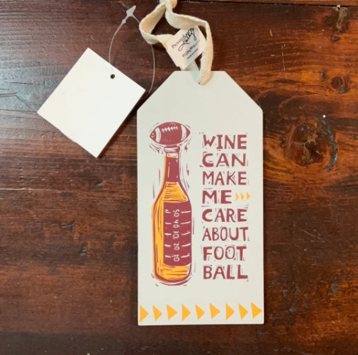 * Care about football - Bottle Tag