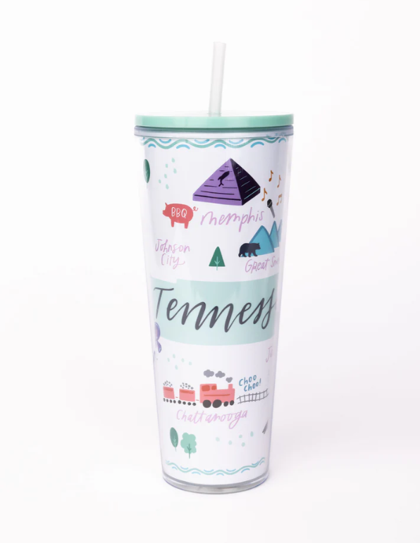 Tennessee Straw Tumbler