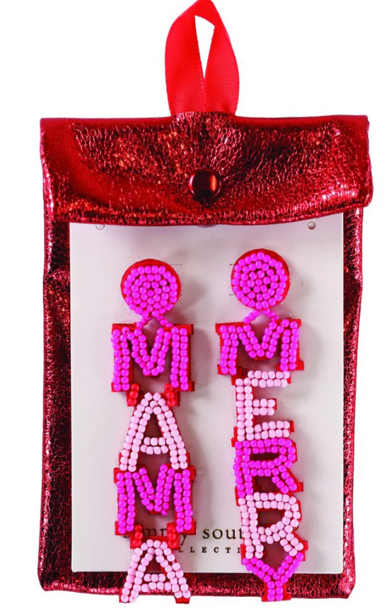 Merry Mama Beaded Earrings