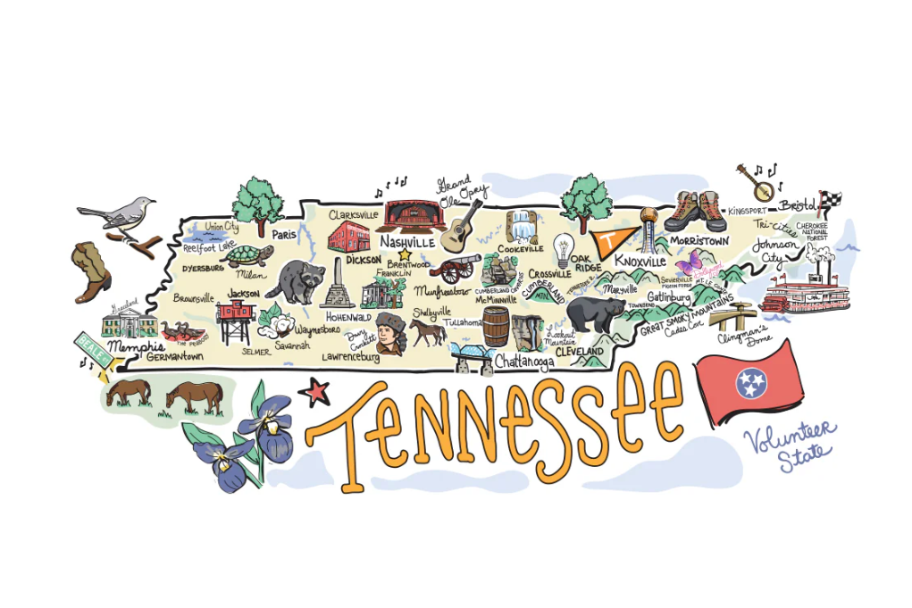. Tennessee Mega Mug 40 0z.