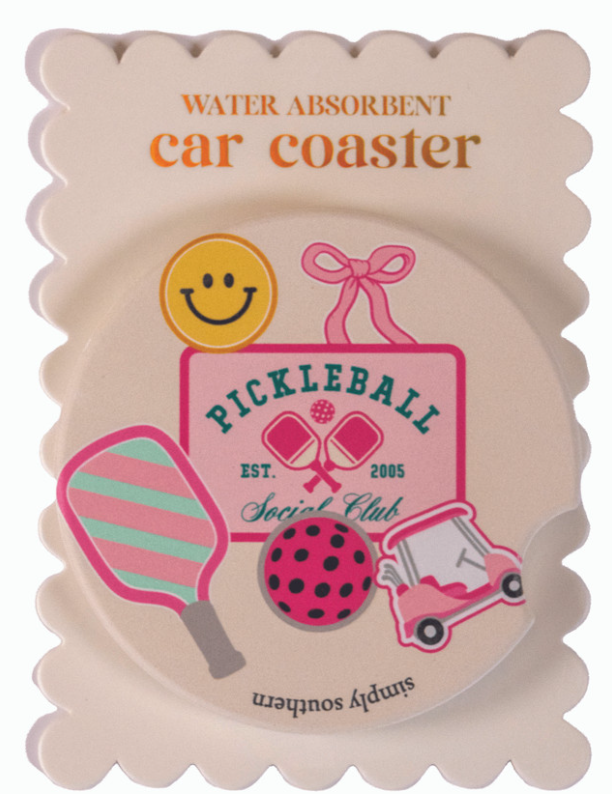 . Simply Southern Water Absorbant Car Coasters