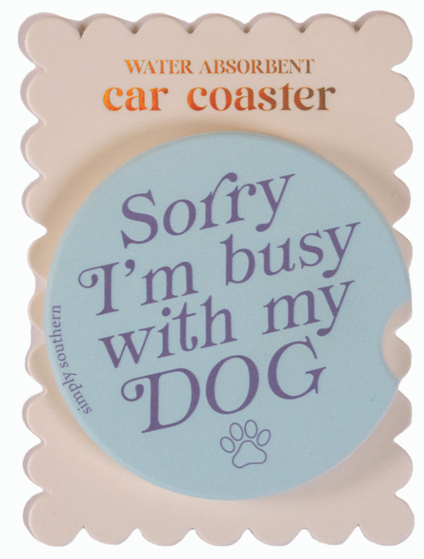 . Simply Southern Water Absorbant Car Coasters