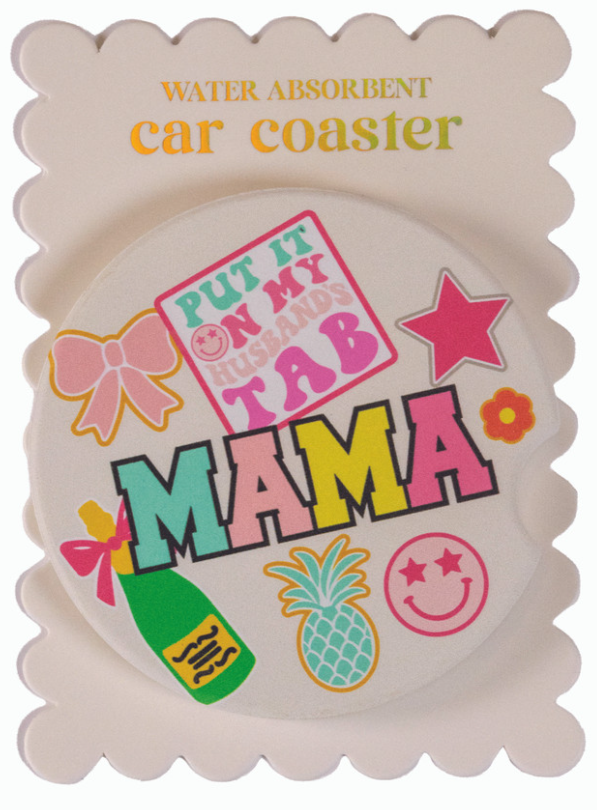 . Simply Southern Water Absorbant Car Coasters