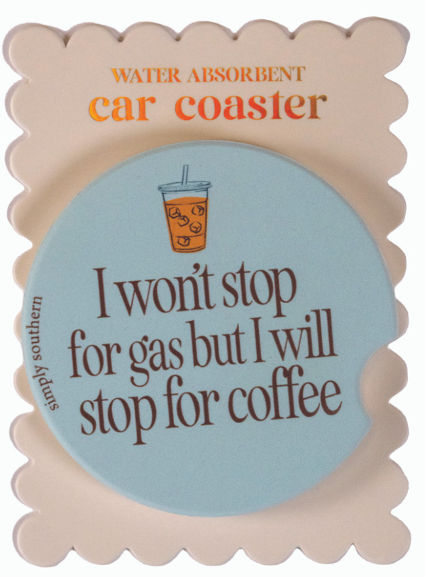 . Simply Southern Water Absorbant Car Coasters