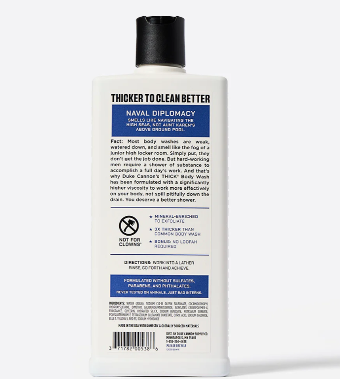 . Naval Diplomacy THICK® Body Wash