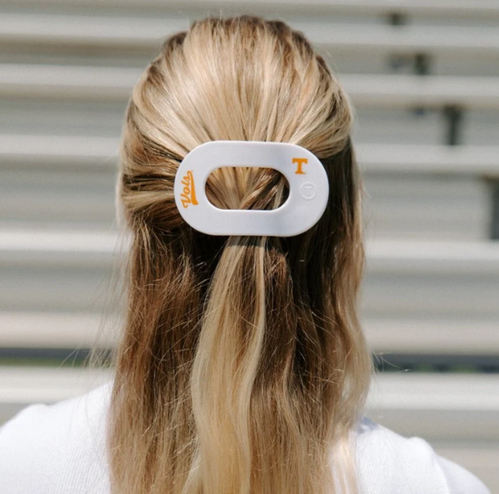 Go Vols! Medium Flat Round Hair Clip