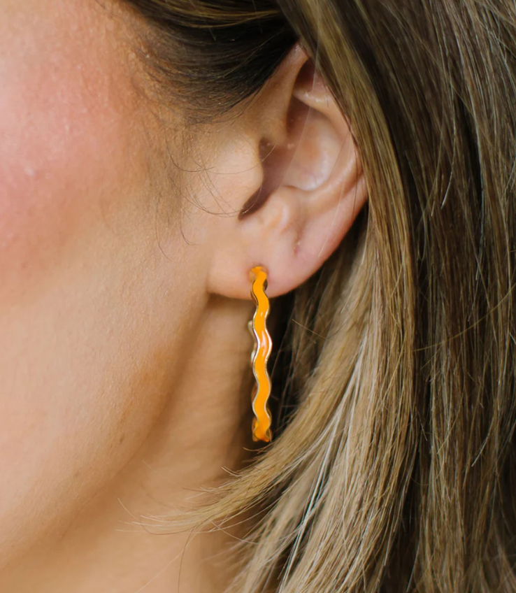 Willow Orange Earrings