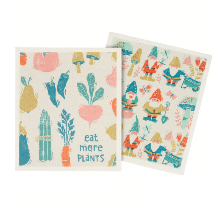 Eat More Plants Swedish Dishcloth
