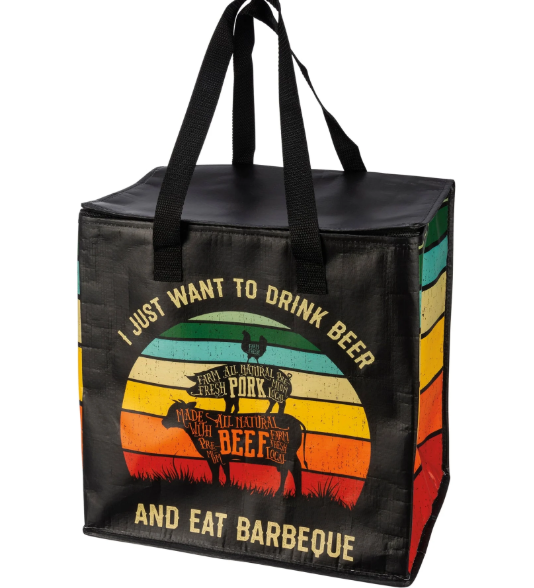 Eat Barbeque Insulated Tote