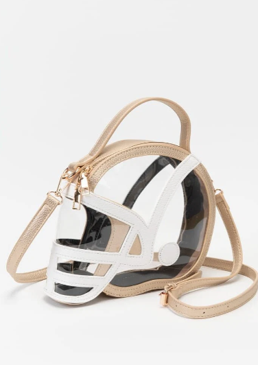 Clear Gameday Football Helmet Crossbody Bag