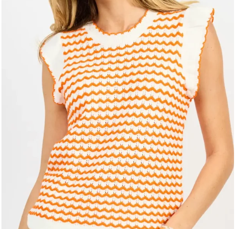 Oakley orange and white Sweater