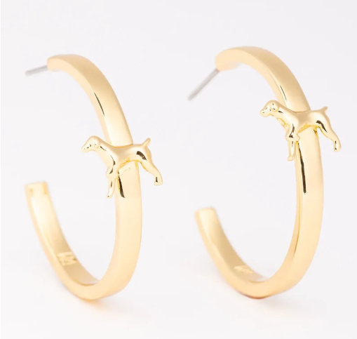 Eloise Dog Hoop Earrings