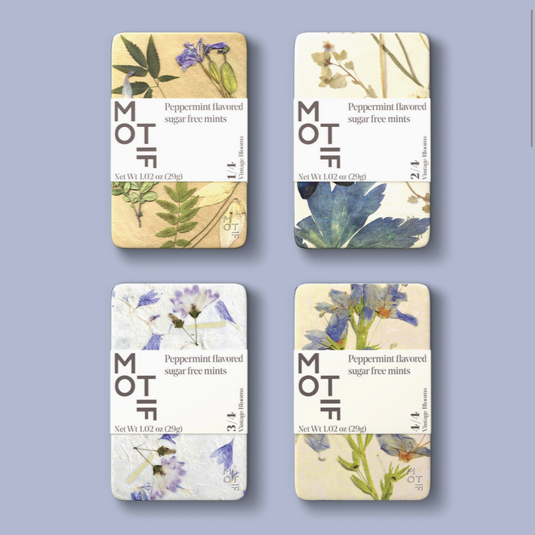 . Motif Mint Tins - Vintage Blooms