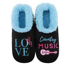 Load image into Gallery viewer, * Love Country Music - Snoozies! Slippers
