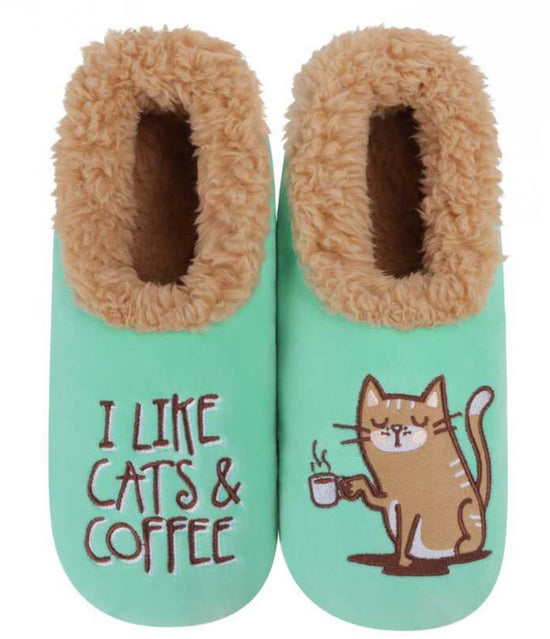 I Like Cats and Coffee - Snoozies! Slippers