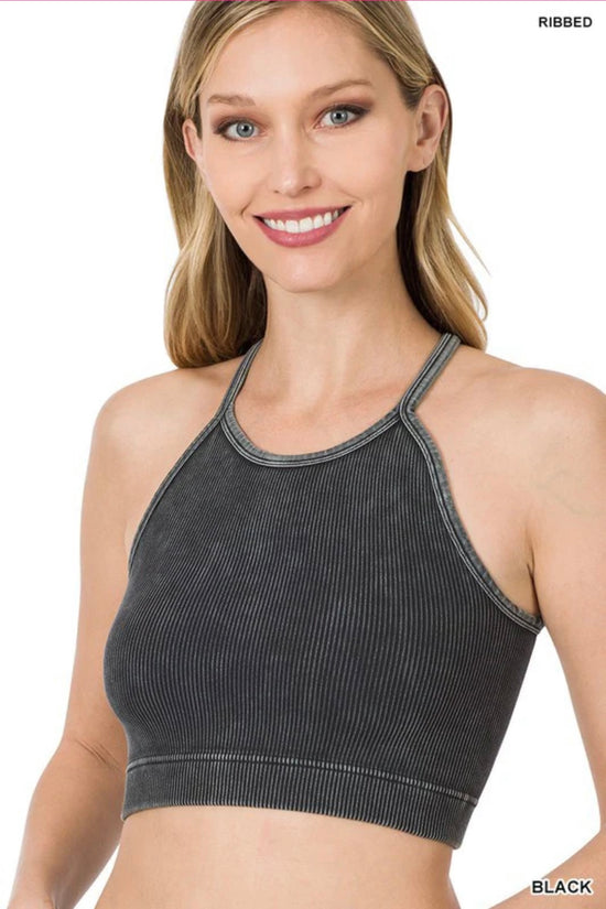 * Cross My Heart Washed cropped Cami Top