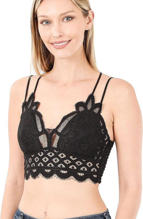 Sweet Secrets Crochet Lace Bralette