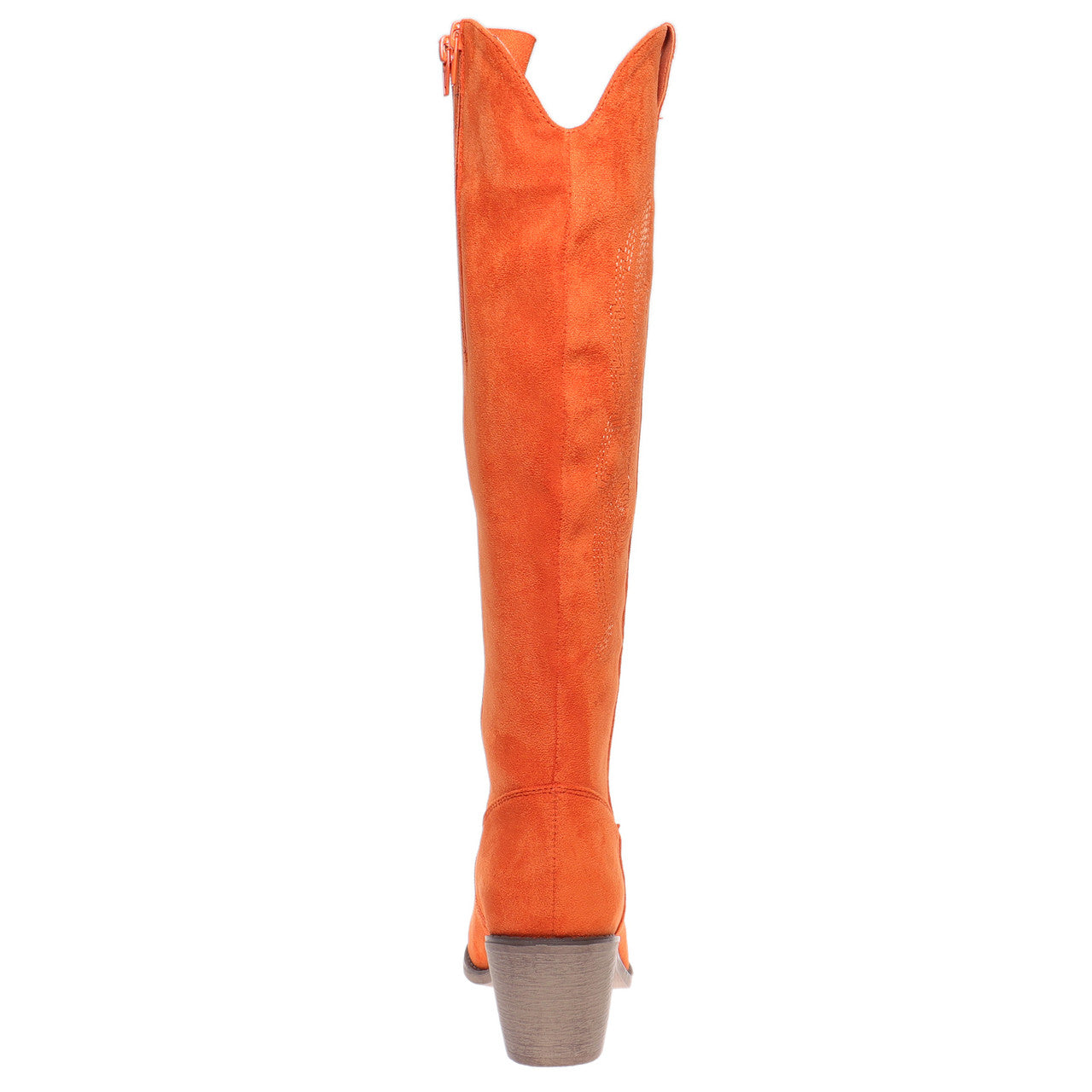 Orange Suede Tall Boot