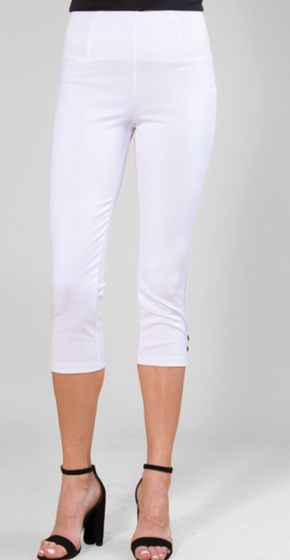 Load image into Gallery viewer, * Simply Noelle Cropped 2 Button Pant in White
