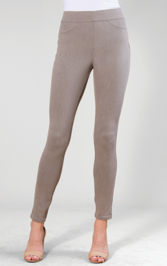 * Simply Noelle Chino Straight Pant in Taupe
