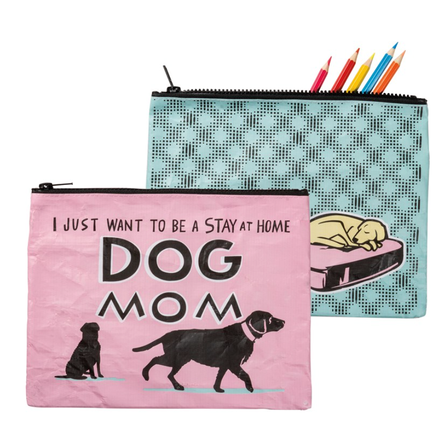 * Large Pet Zipper Pouch - I Just Want to Stay Home.