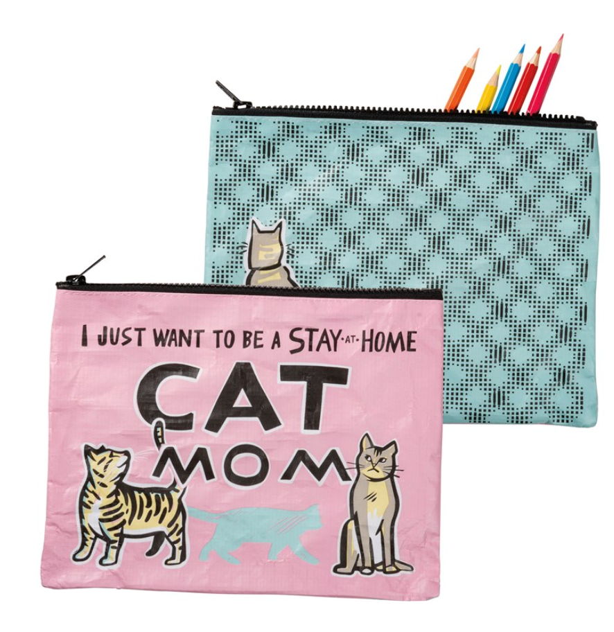 . Large Pet Zipper Pouch - I Just Want to Stay Home. OR/LC