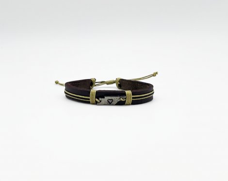 * Anju Leather Tie Pull Bracelet