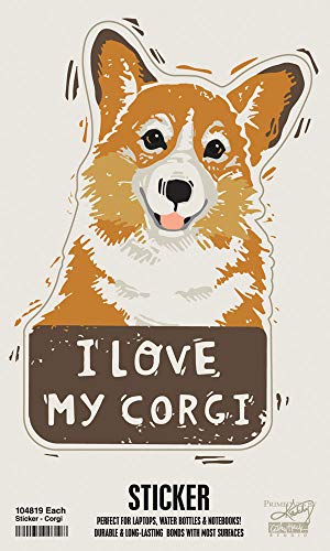 * I Love My Corgi Sticker