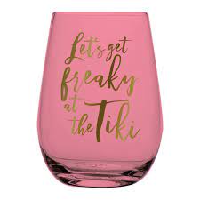 * Freaky Tiki Wine Glass