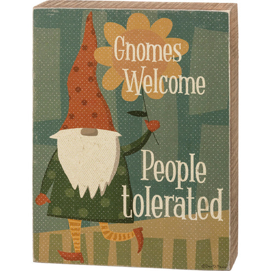* Primitives by Kathy Gnomes Welcome Box sign