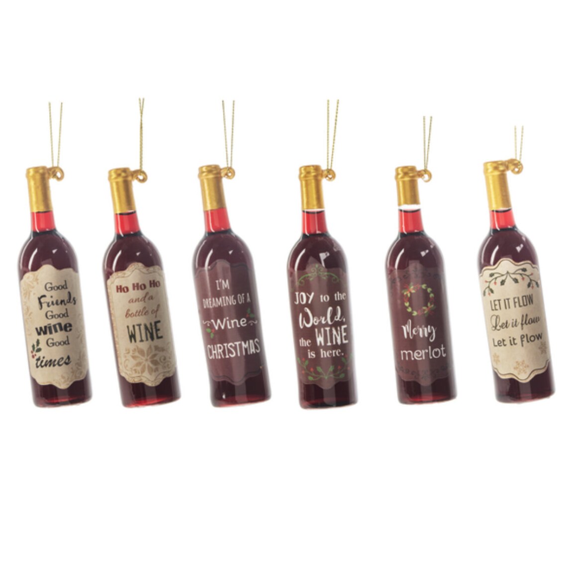 Wine Bottle Ornaments